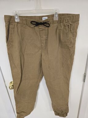 Old Navy Men's Khaki Drawstring Joggers